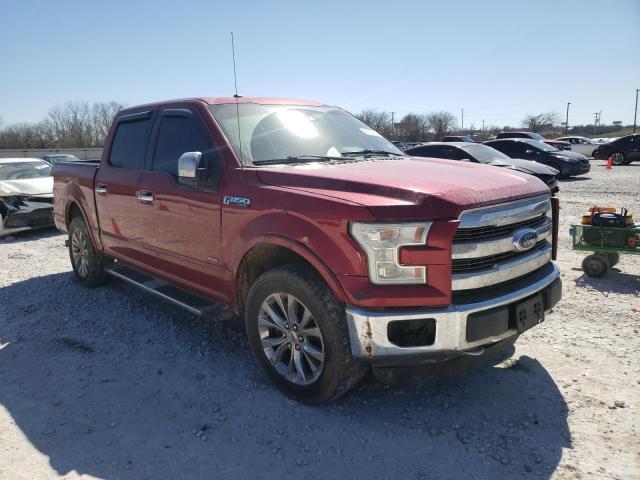 1FTEW1EG0GKD09952 - 2016 FORD F150 SUPERCREW RED photo 4