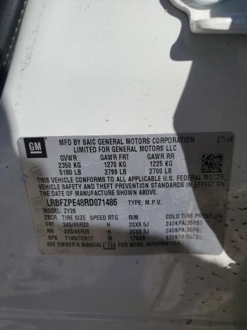 LRBFZPE48RD071486 - 2024 BUICK ENVISION ESSENCE Սպիտակ լուսանկար 14