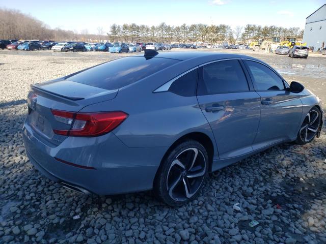 1HGCV1F37MA058680 - 2021 HONDA ACCORD SPORT BLUE photo 3