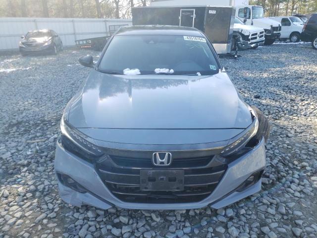 1HGCV1F37MA058680 - 2021 HONDA ACCORD SPORT BLUE photo 5