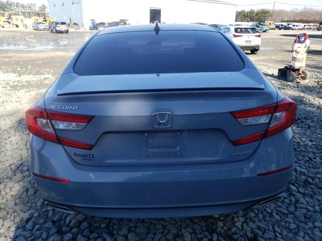 1HGCV1F37MA058680 - 2021 HONDA ACCORD SPORT BLUE photo 6