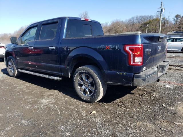 1FTEW1EP0HKC76193 - 2017 FORD F150 SUPERCREW BLUE photo 2
