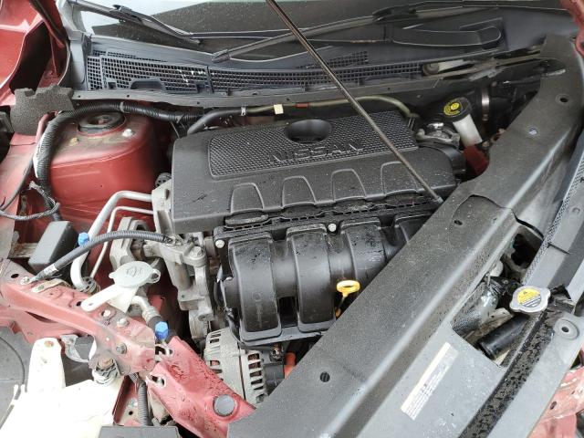 3N1AB7AP0KY245931 - 2019 NISSAN SENTRA S RED photo 11