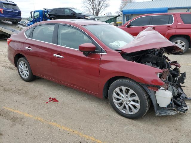 3N1AB7AP0KY245931 - 2019 NISSAN SENTRA S RED photo 4