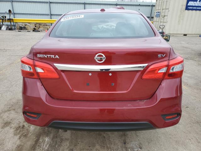 3N1AB7AP0KY245931 - 2019 NISSAN SENTRA S RED photo 6
