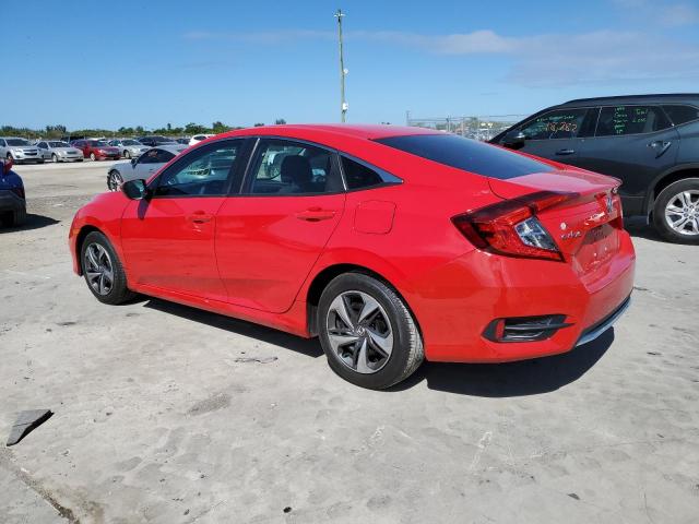 2HGFC2F64KH563027 - 2019 HONDA CIVIC LX RED photo 2