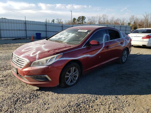 5NPE24AF8FH134700 - 2015 HYUNDAI SONATA SE RED photo 1