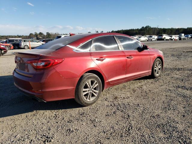 5NPE24AF8FH134700 - 2015 HYUNDAI SONATA SE RED photo 3