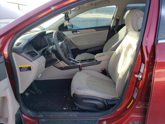 5NPE24AF8FH134700 - 2015 HYUNDAI SONATA SE RED photo 7