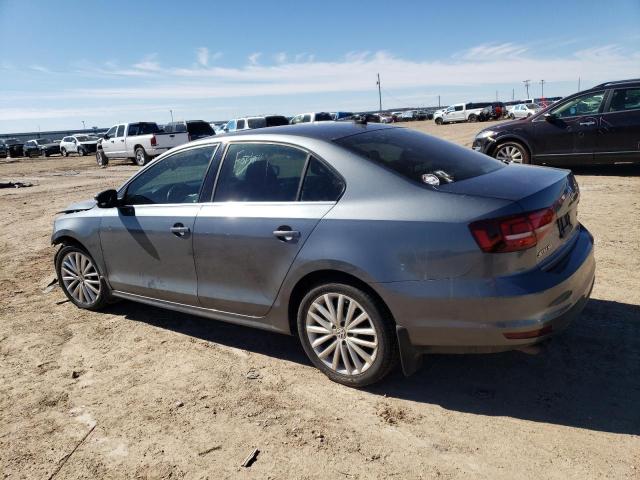 3VWL07AJ7GM327593 - 2016 VOLKSWAGEN JETTA SEL GRAY photo 2