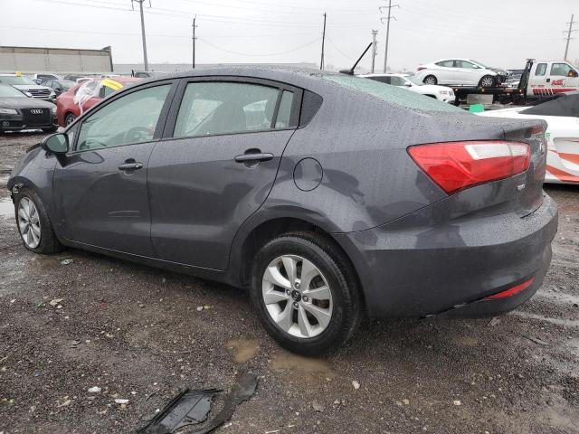 KNADN4A38G6569167 - 2016 KIA RIO EX GRAY photo 2