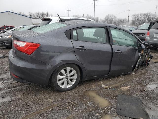 KNADN4A38G6569167 - 2016 KIA RIO EX GRAY photo 3