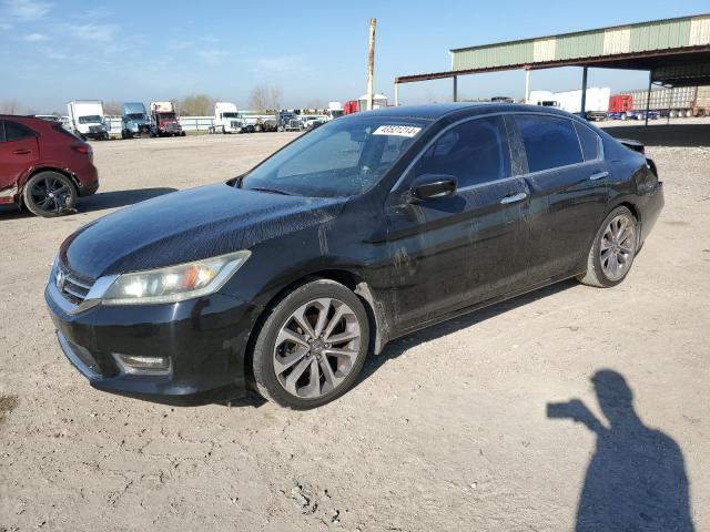 1HGCR2F53EA280906 - 2014 HONDA ACCORD SPORT BLACK photo 1