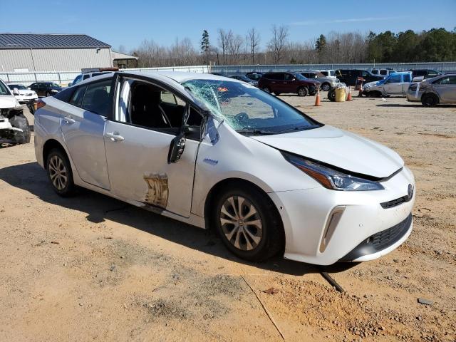 JTDL9MFU1M3029807 - 2021 TOYOTA PRIUS LE WHITE photo 4