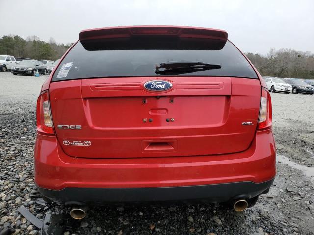 2FMDK3JC9BBB33990 - 2011 FORD EDGE SEL RED photo 6