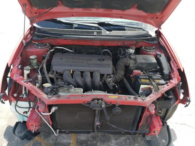 2T1KR32E27C666639 - 2007 TOYOTA COROLLA MA XR RED photo 11