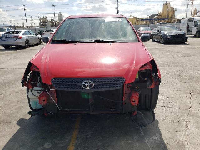 2T1KR32E27C666639 - 2007 TOYOTA COROLLA MA XR RED photo 5