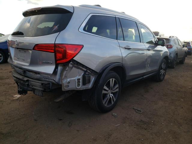 5FNYF6H56GB044567 - 2016 HONDA PILOT EXL SILVER photo 3