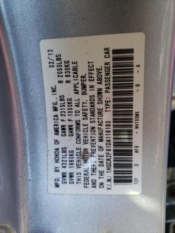 1HGCR2F81DA116160 - 2013 HONDA ACCORD EXL SILVER photo 12