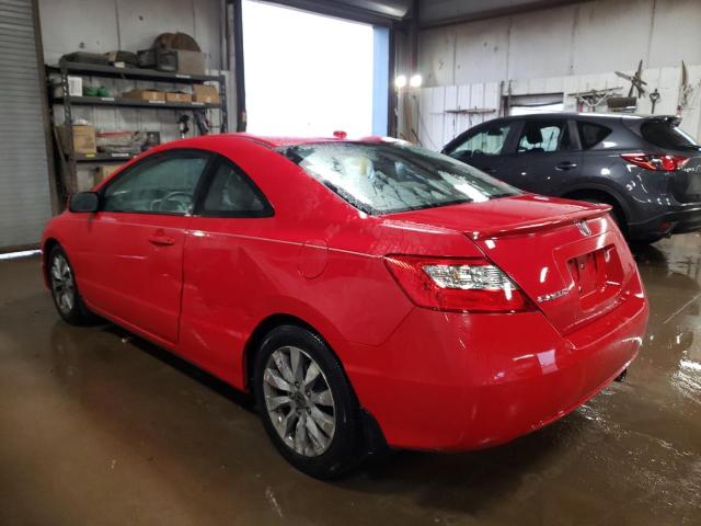 2HGFG1B85AH502872 - 2010 HONDA CIVIC EX RED photo 2