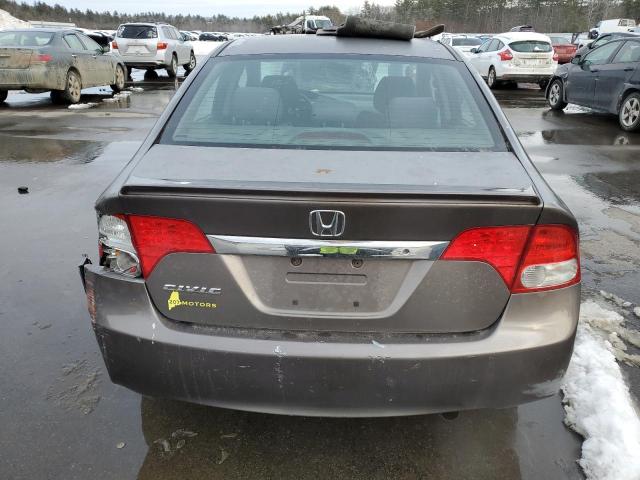 2HGFA1F60AH526457 - 2010 HONDA CIVIC LX-S GRAY photo 6