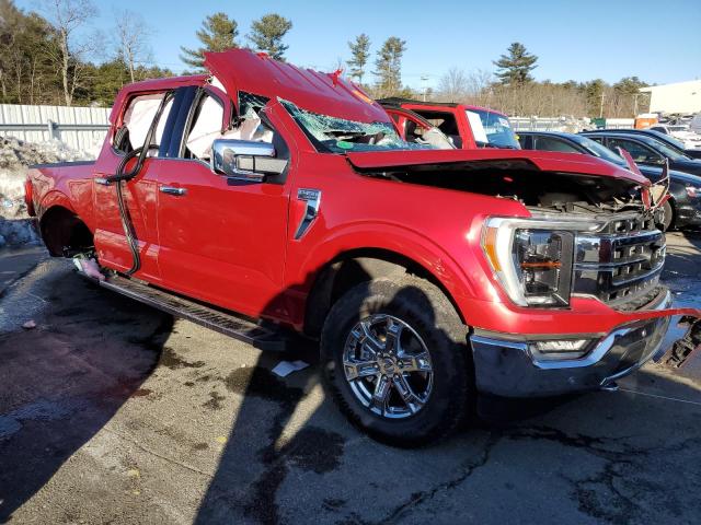 1FTFW1E88NFC23307 - 2022 FORD F150 SUPERCREW RED photo 4