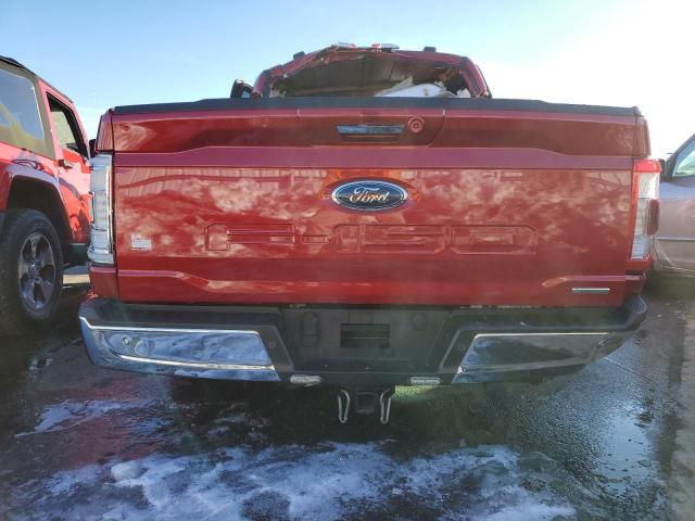 1FTFW1E88NFC23307 - 2022 FORD F150 SUPERCREW RED photo 6