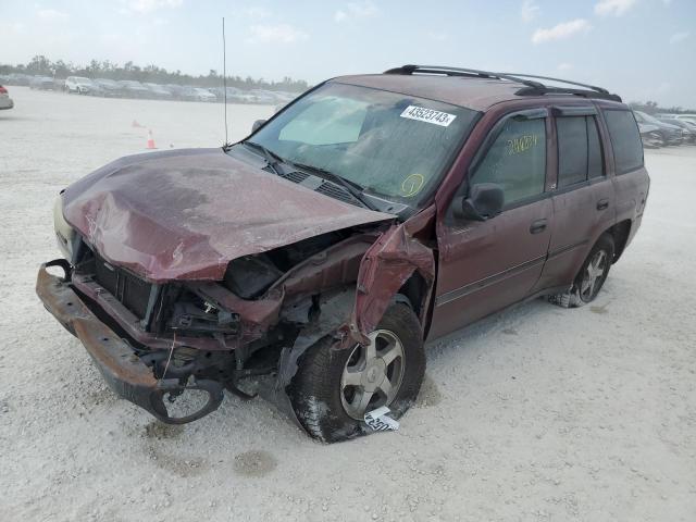 1GNDS13S542309687 - 2004 CHEVROLET TRAILBLAZE LS MAROON photo 1