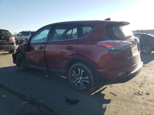 2T3BFREV7JW792175 - 2018 TOYOTA RAV4 LE RED photo 2