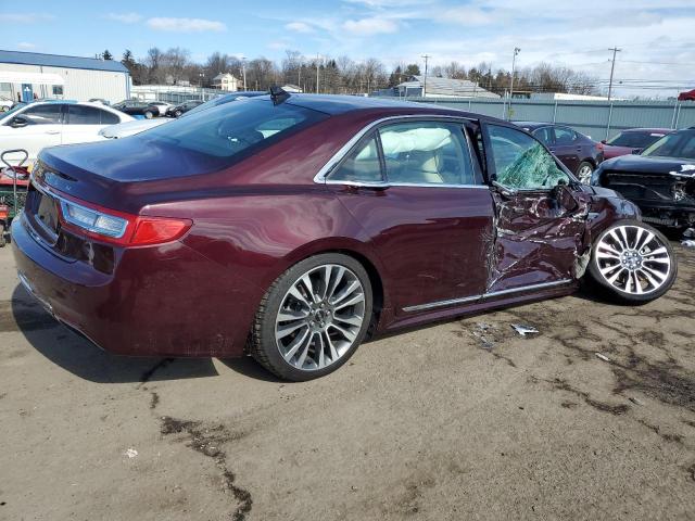 1LN6L9TK8K5600303 - 2019 LINCOLN CONTINENTA SELECT MAROON photo 3