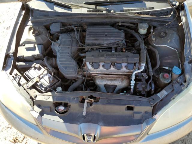 2HGES16585H625534 - 2005 HONDA CIVIC LX GRAY photo 11