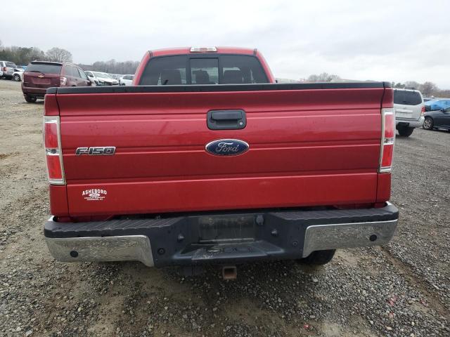 1FTVX1ET5CKE28407 - 2012 FORD F150 SUPER CAB RED photo 6