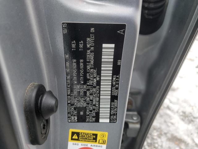 5TDJKRFH8FS214319 - 2015 TOYOTA HIGHLANDER XLE 银色 照片 13