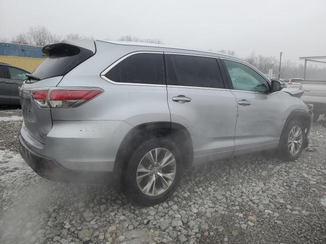 5TDJKRFH8FS214319 - 2015 TOYOTA HIGHLANDER XLE 银色 照片 3
