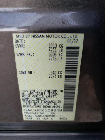 1N4AL3AP0DC109349 - 2013 NISSAN ALTIMA 2.5 BROWN photo 13