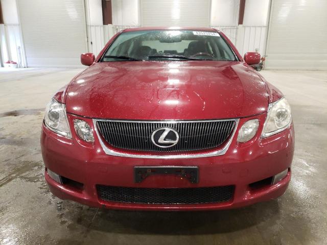 JTHCE96SX70001905 - 2007 LEXUS GS 350 BURGUNDY photo 5