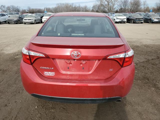 5YFBURHE3GP388763 - 2016 TOYOTA COROLLA L RED photo 6