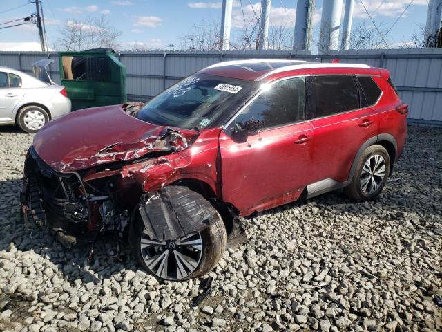 5N1AT3BB4MC759598 - 2021 NISSAN ROGUE SV RED photo 1