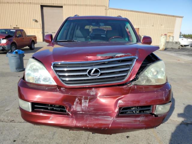 JTJBT20X680163477 - 2008 LEXUS GX 470 BURGUNDY photo 5