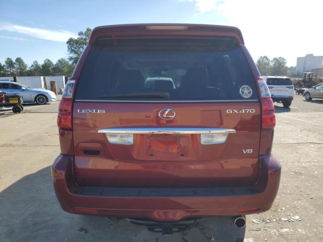 JTJBT20X680163477 - 2008 LEXUS GX 470 BURGUNDY photo 6