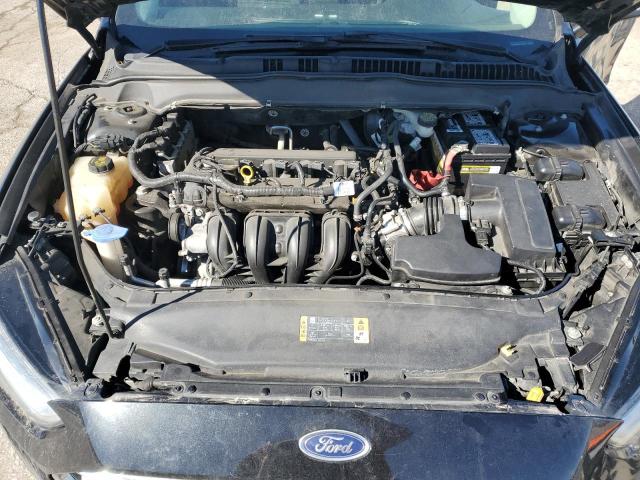 1FA6P0H70E5360036 - 2014 FORD FUSION SE BLACK photo 11