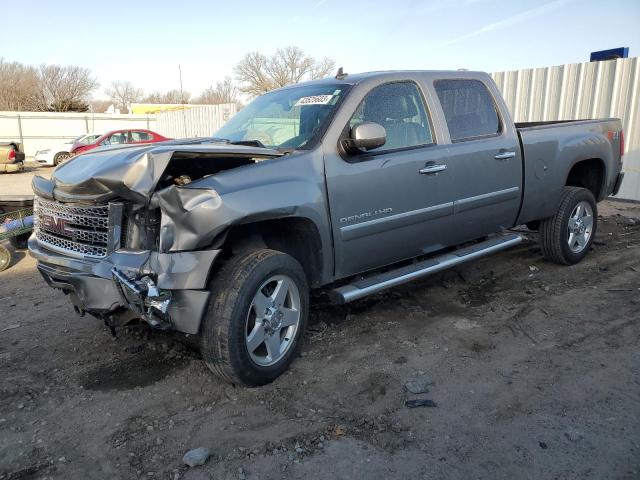 1GT125E85CF179194 - 2012 GMC SIERRA K2500 DENALI SILVER photo 1