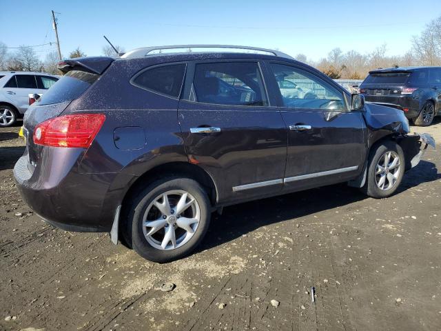 JN8AS5MV8BW312489 - 2011 NISSAN ROGUE S BLACK photo 3