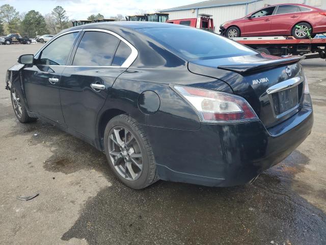 1N4AA5AP2EC908682 - 2014 NISSAN MAXIMA S BLACK photo 2