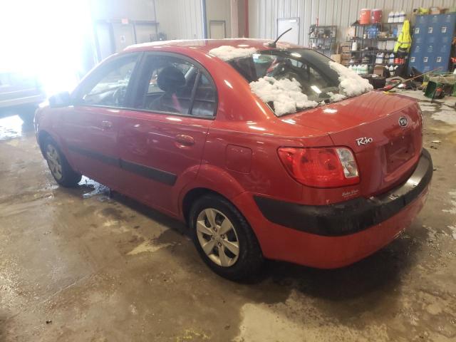 KNADE123X86388893 - 2008 KIA RIO BASE ORANGE photo 2