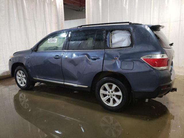 5TDBK3EH3DS223879 - 2013 TOYOTA HIGHLANDER BASE أزرق صورة 2