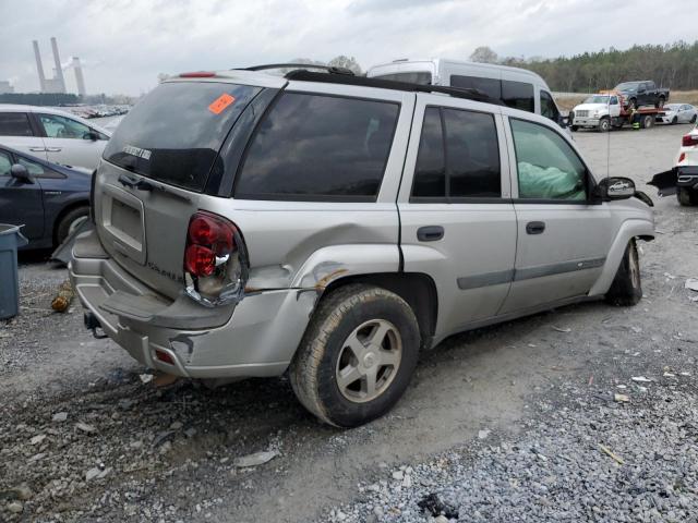 1GNDS13S342148613 - 2004 CHEVROLET TRAILBLAZE LS SILVER photo 3