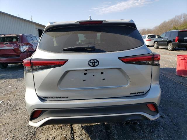 5TDLZRBH8MS072321 - 2021 TOYOTA HIGHLANDER XSE SILVER photo 6