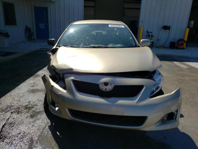 1NXBU40E39Z137421 - 2009 TOYOTA COROLLA BASE GOLD photo 5