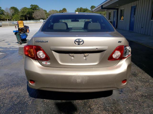 1NXBU40E39Z137421 - 2009 TOYOTA COROLLA BASE GOLD photo 6